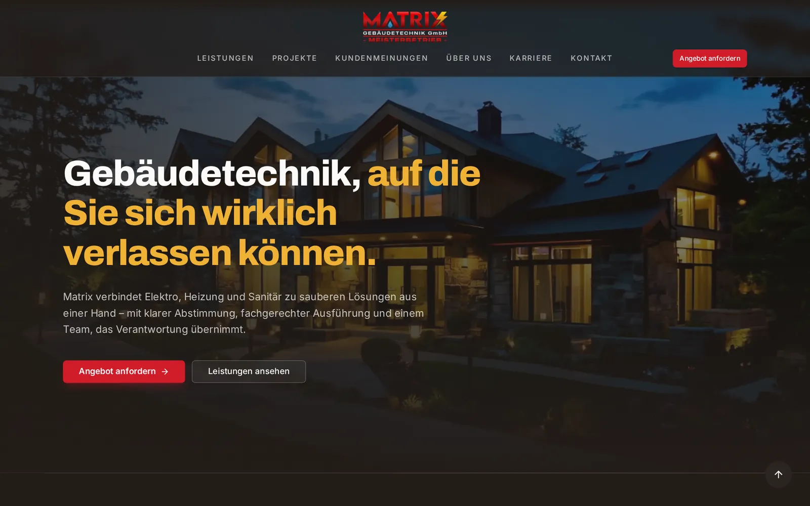Matrix Gebäudetechnik – Nutzen / Vertrauen